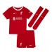 Liverpool Virgil van Dijk #4 Barnkläder Hemma matchtröja till baby 2023-24 Kortärmad (+ Korta byxor) Billigt